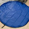 Covoras de joaca & Sac pentru jucarii, 2in1, culoare Albastra, diametru 150cm