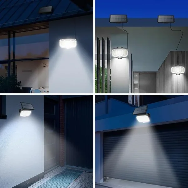 Lampa solara de perete cu senzor de miscare, LED 0.8 W, panou extern, 1200 mAh, IPX4, Breckner Germany