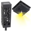 Set 4 lampi solare de gradina cu picior tip "Lampion" cu LED