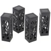 Set 4 lampi solare de gradina cu picior tip "Lampion" cu LED