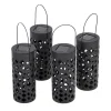 Set 4 lampi solare de gradina cu picior si agatatoare tip "Felinar" cu LED