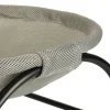 Pat de tip hamac pentru caini si pisici, cadru metalic negru si panza gri, dimensiune 45 x 42 x 23 cm