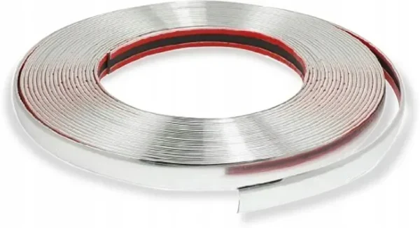 Rola Ornament autoadeziv, 15mm x 15m, culoare Crom SILVER