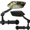 Set 2 Oglinzi retrovizoare pentru bicicleta, reglabile 360 grade, culoare Neagra