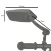 Set 2 Oglinzi retrovizoare pentru bicicleta, reglabile 360 grade, culoare Neagra