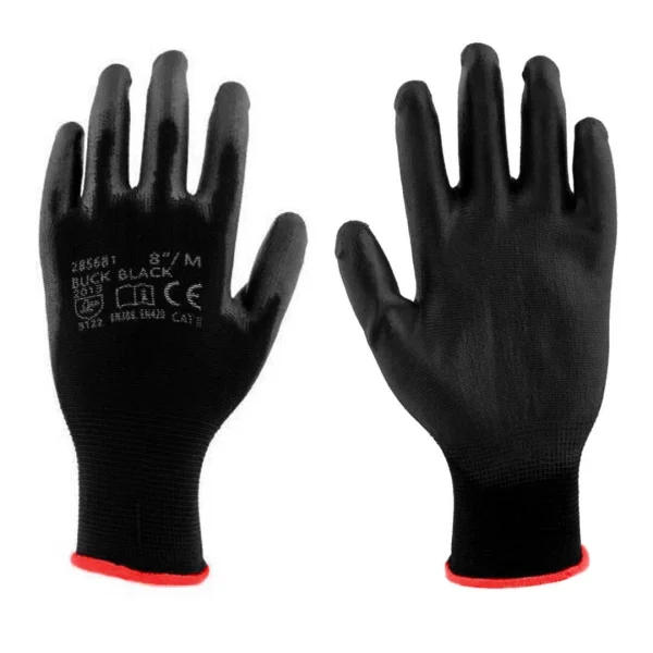 Manusi pentru lucru, Richmann, poliuretan, marimea XXL, negru