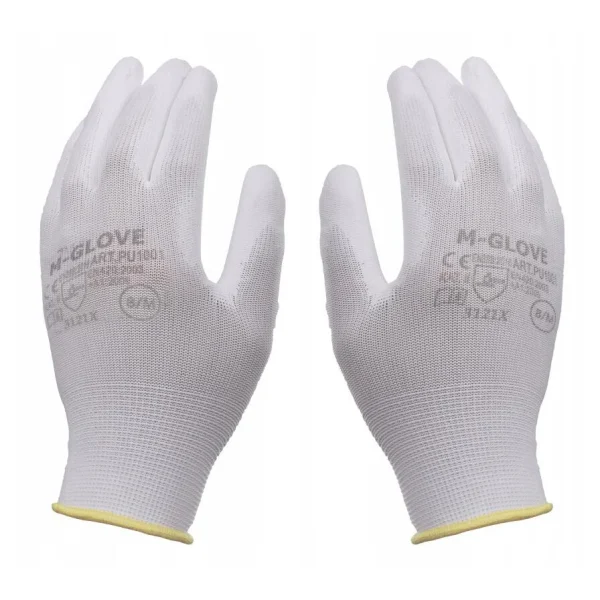 Manusi pentru lucru, Richmann, poliuretan, marimea XXL, alb