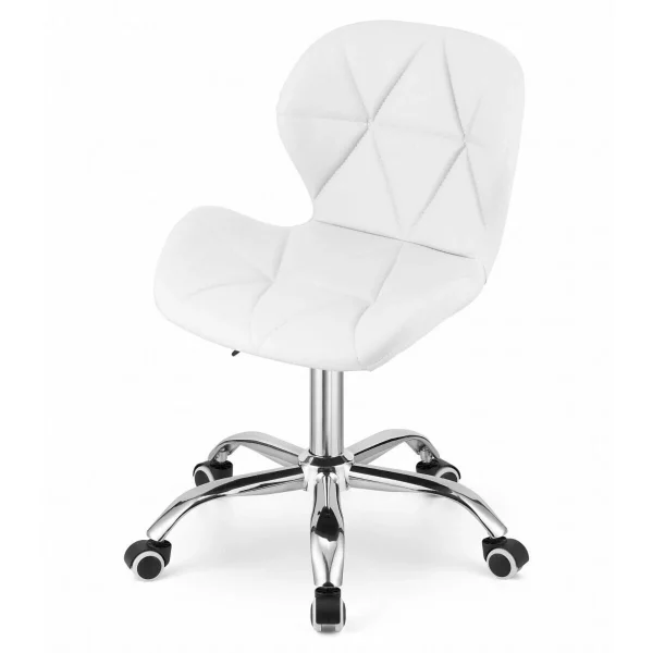 Masa de toaleta/machiaj, Antonia + scaun Avola, alb, cu oglinda si LED-uri, 155x42x135 cm