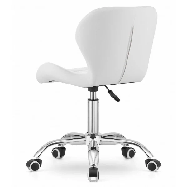 Masa de toaleta/machiaj, Antonia + scaun Avola, alb, cu oglinda si LED-uri, 155x42x135 cm