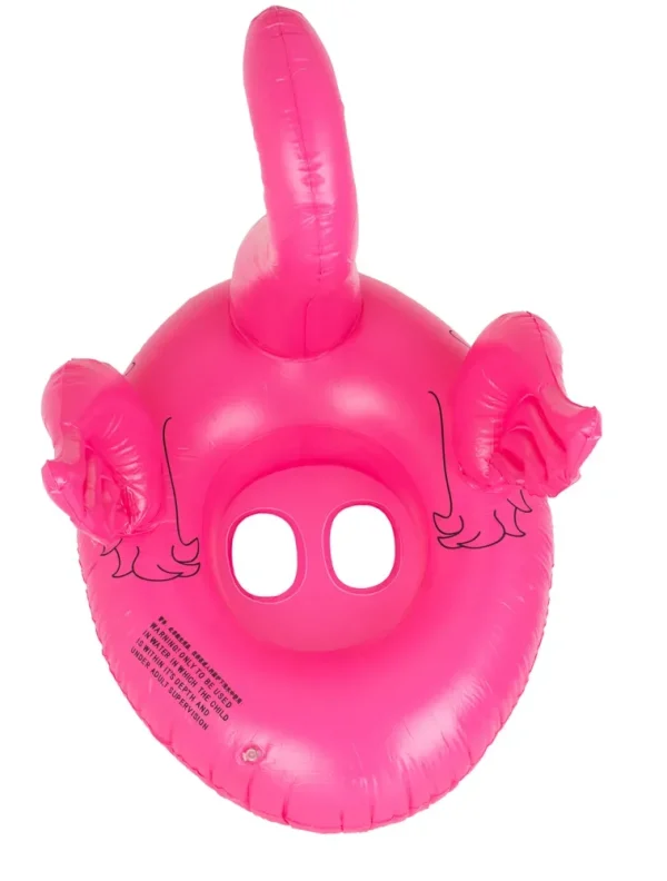 Saltea gonflabila (colac) pentru copii model Flamingo, dimensiune 66 x 47 cm