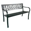 Banca de gradina, spatar plastic, structura metalica, 125x53x77 cm, Raluca