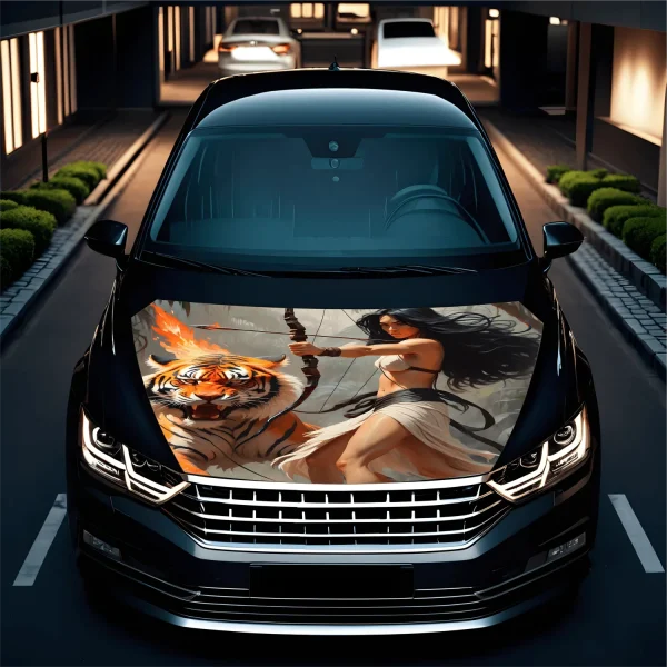 Folie Capota Auto "Hood Art" rezistenta la exterior, marime L (180 x 130cm) - Cod: AVX-CAPOTA-010L