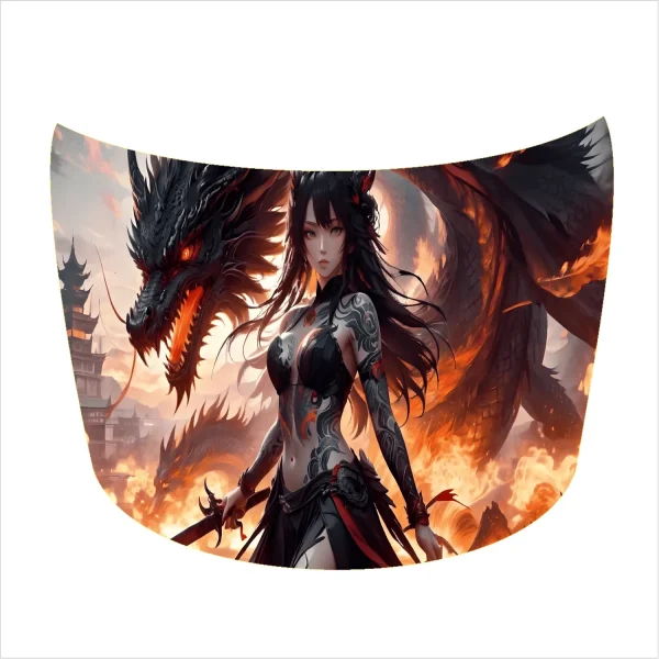 Folie Capota Auto "Hood Art" rezistenta la exterior, marime S (150 x 110cm) - Cod: AVX-CAPOTA-011S