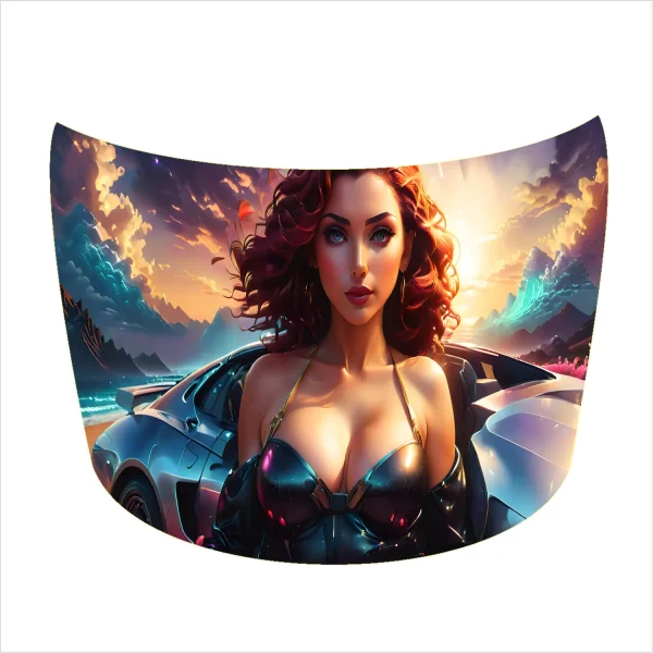 Folie Capota Auto "Hood Art" rezistenta la exterior, marime M (165 x 120cm) - Cod: AVX-CAPOTA-012M