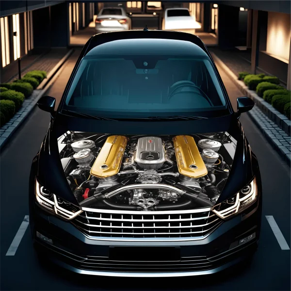 Folie Capota Auto "Hood Art" rezistenta la exterior, marime S (150 x 110cm) - Cod: AVX-CAPOTA-018S