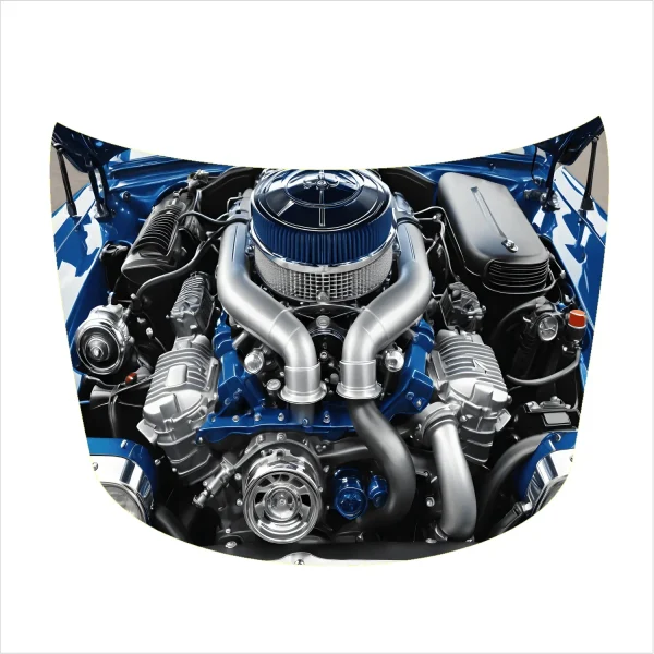 Folie Capota Auto "Hood Art" rezistenta la exterior, marime L (180 x 130cm) - Cod: AVX-CAPOTA-019L