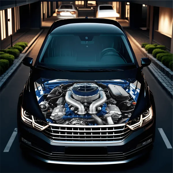 Folie Capota Auto "Hood Art" rezistenta la exterior, marime M (165 x 120cm) - Cod: AVX-CAPOTA-019M