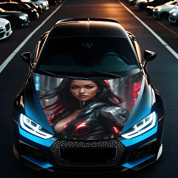 Folie Capota Auto "Hood Art" rezistenta la exterior, marime M (165 x 120cm) - Cod: AVX-CAPOTA-001M