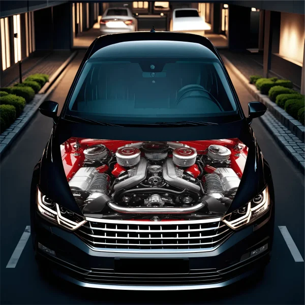 Folie Capota Auto "Hood Art" rezistenta la exterior, marime M (165 x 120cm) - Cod: AVX-CAPOTA-020M