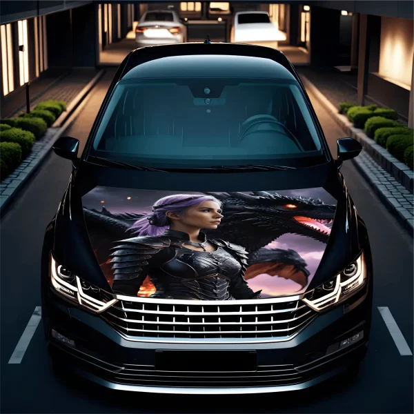 Folie Capota Auto "Hood Art" rezistenta la exterior, marime L (180 x 130cm) - Cod: AVX-CAPOTA-002L