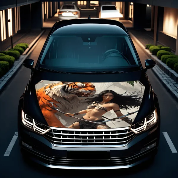 Folie Capota Auto "Hood Art" rezistenta la exterior, marime L (180 x 130cm) - Cod: AVX-CAPOTA-004L