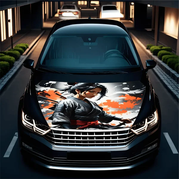 Folie Capota Auto "Hood Art" rezistenta la exterior, marime L (180 x 130cm) - Cod: AVX-CAPOTA-005L