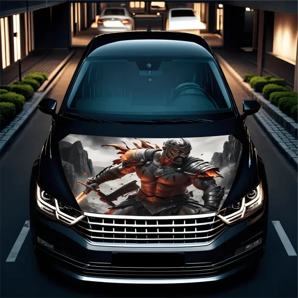 Folie Capota Auto "Hood Art" rezistenta la exterior, marime S (150 x 110cm) - Cod: AVX-CAPOTA-008S