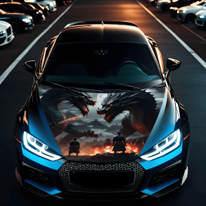 Folie Capota Auto "Hood Art" rezistenta la exterior, marime L (180 x 130cm) - Cod: AVX-CAPOTA-022L