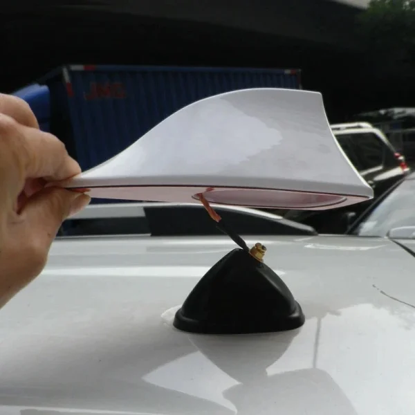 Antena auto activa AM - FM tip "SHARK TAIL" culoare ALBASTRU