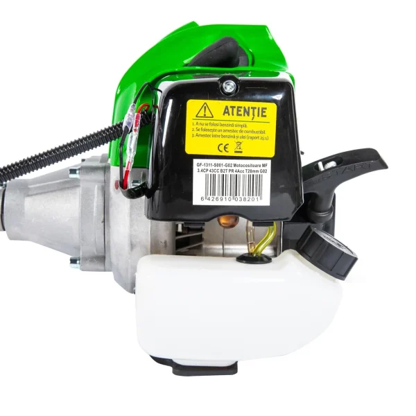 Motocoasa/trimmer pentru tuns iarba, Micul Fermier, benzina, cu 4 accesorii, pornire rapida, 3.4 CP, 43 CC