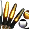 Set 2 lampi Semnalizare Moto SECVENTIALA, cu 2 functii, pozitie si semnalizare, 12V