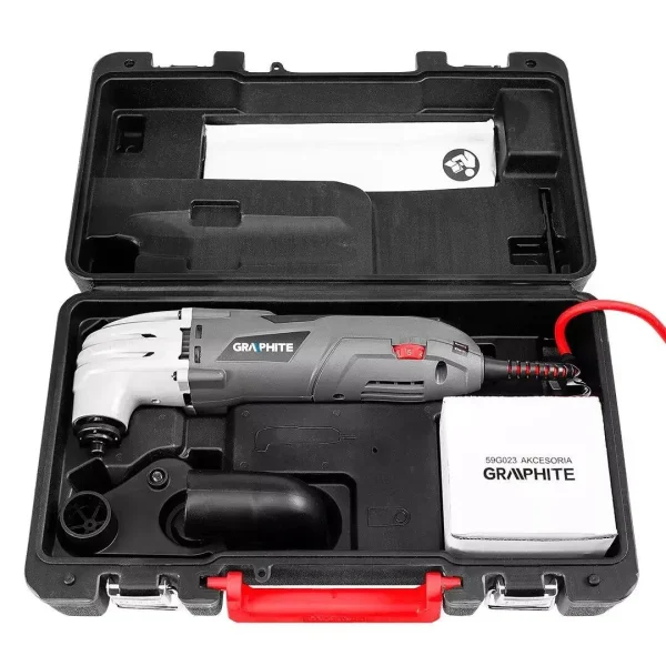 Multifunctional cu vibratii, 250 W, cu accesorii, geanta, Graphite