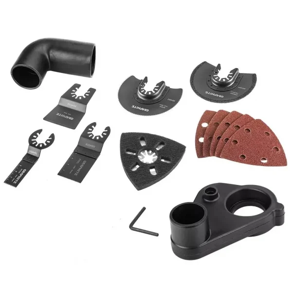 Multifunctional cu vibratii, 250 W, cu accesorii, geanta, Graphite