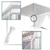 Pavilion de gradina, cort pentru petreceri, foișor cu plasa de tantari, culoare alb/verde, dimensiune 3 x 3 m