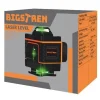 Nivela laser, verde, 360°, 4D, cu acumulator, incarcator, suport magnetic, 25 m, Bigstren