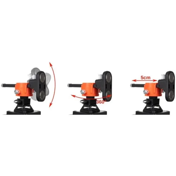 Nivela laser, verde, 360°, 4D, cu acumulator, incarcator, suport magnetic, 25 m, Bigstren