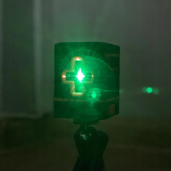 Nivela laser, verde, linie incrucisata, cu carcasa, 360°, 25 m, Bigstren