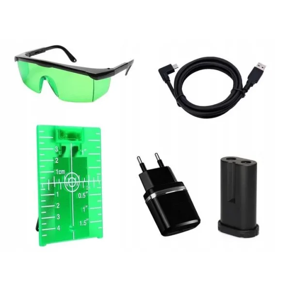 Nivela laser, 3D, verde, 30 m, Dedra