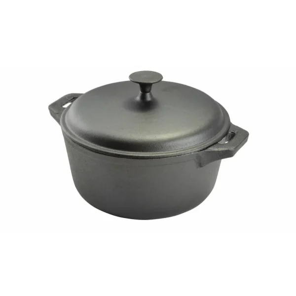 Oala de fonta cu capac, 5.2 L, Perfect Home