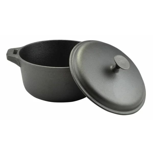 Oala de fonta cu capac, 5.2 L, Perfect Home