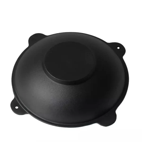 Oala de fonta tip wok, cu capac, 51.5x26 cm, Perfect Home