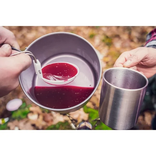 Oala si tigaie turistica, camping, aluminiu, cu accesorii, set 8 piese, NEO 