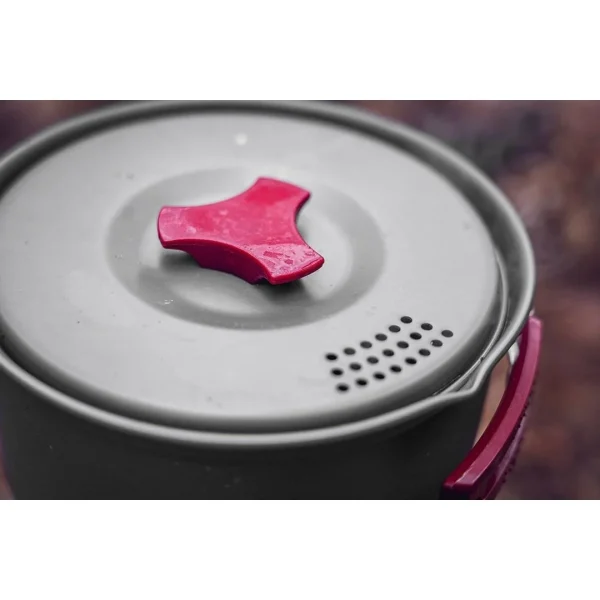 Oala si tigaie turistica, camping, aluminiu, cu accesorii, set 8 piese, NEO 