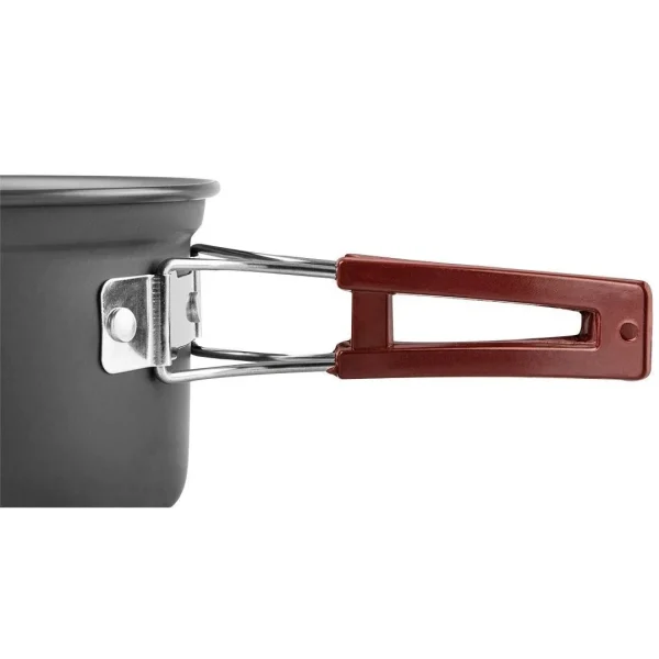 Oala si tigaie turistica, camping, aluminiu, cu accesorii, set 8 piese, NEO 