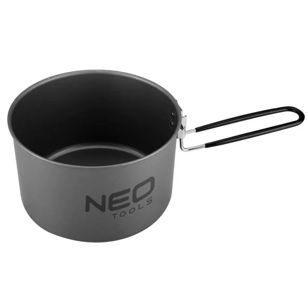 Oala, tigaie si ibric/ceainic, turistic, camping, aluminiu, set 3 piese, NEO