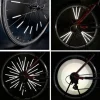Set 12 ornamente din material reflectorizant pentru spite bicicleta, culoare gri - argintiu