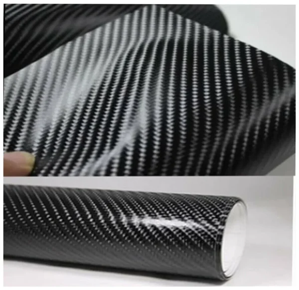 Folie colantare auto Carbon 5D Lacuit Negru (3m x 1,52m)
