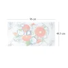 Panou decorativ, PVC, model portocale, alb si portocaliu, 96x48.5 cm