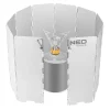 Panou, paravan, protectie impotriva vantului, pentru aragaz camping, pliabil, aluminiu, 10 elemente, 84x24 cm, NEO 