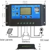 Controler/Regulator de incarcare panou solar, 12 - 24V, 30A, mini dual USB